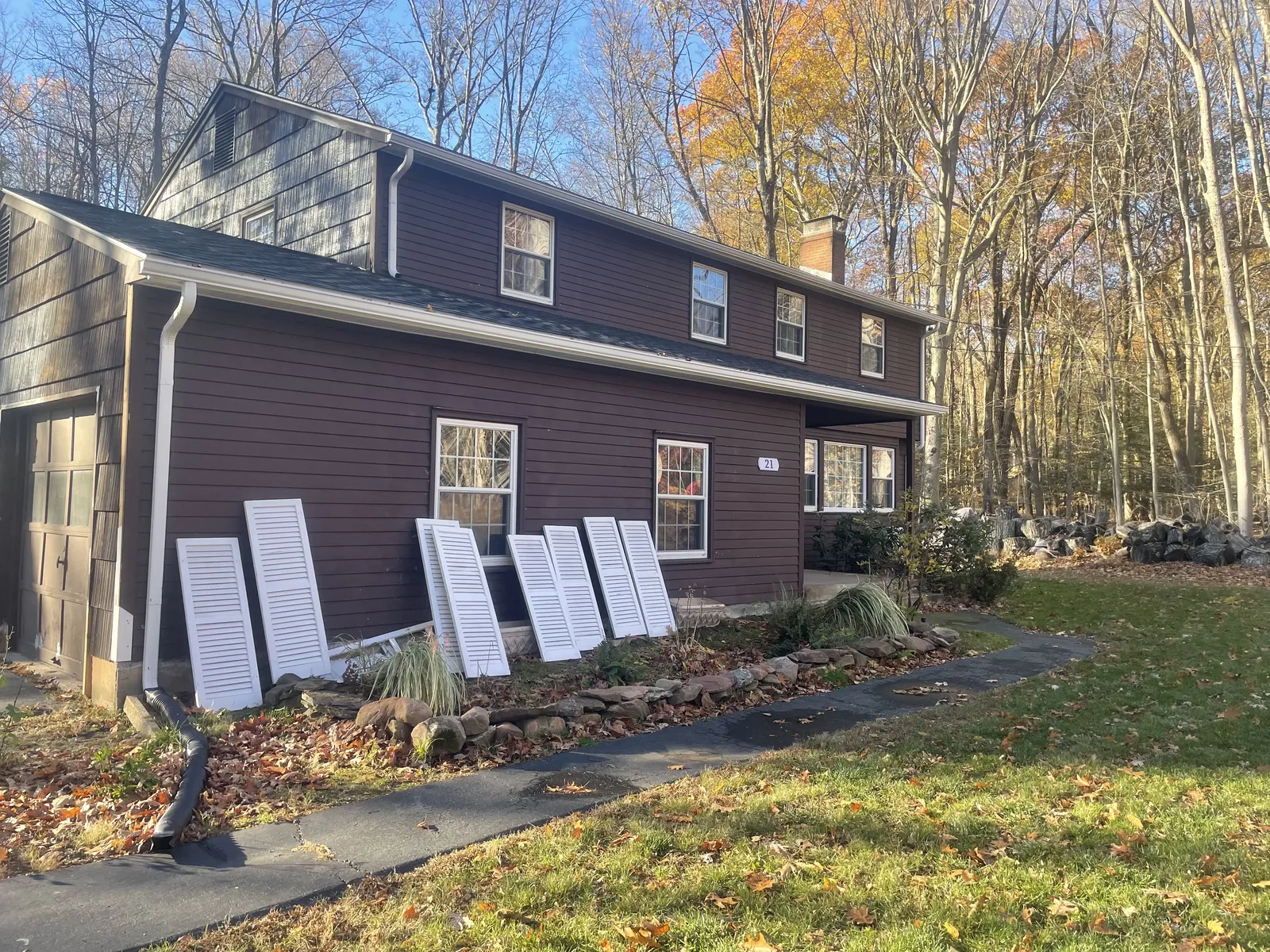 Historic home exterior before painting