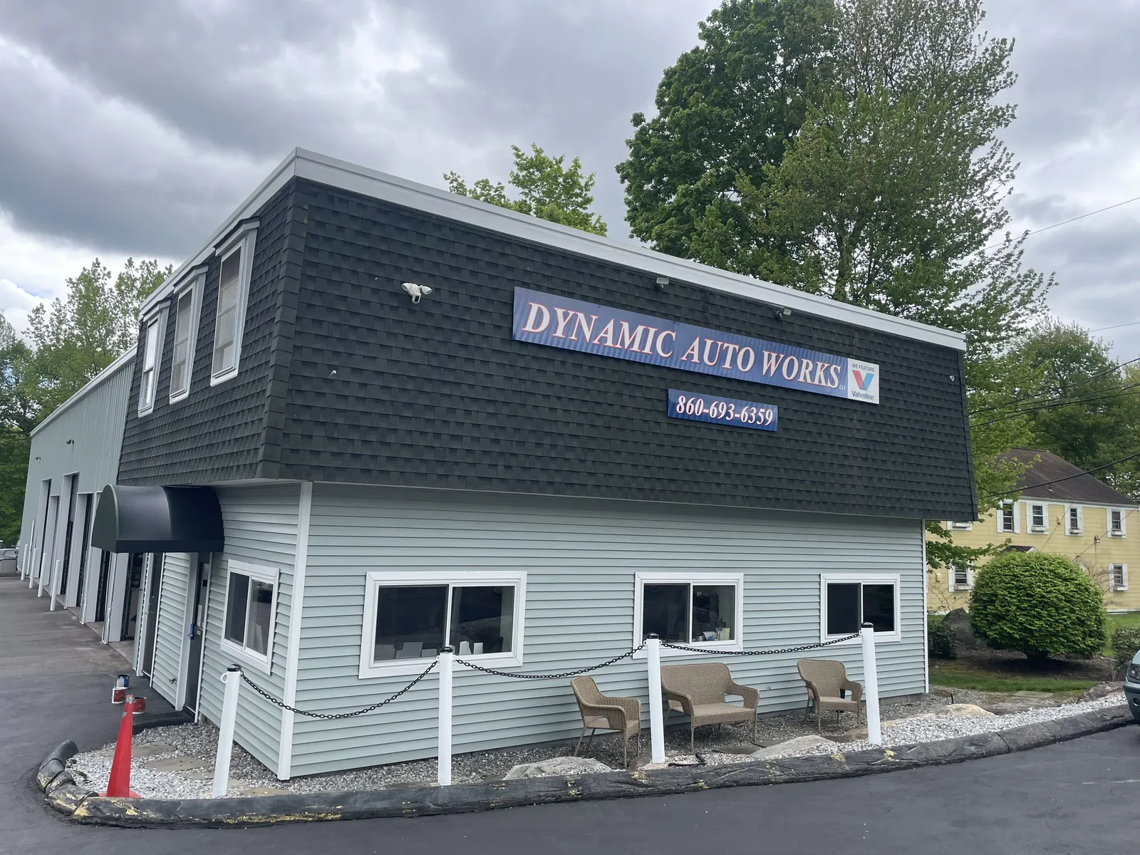 Commercial storefront repaint after painting